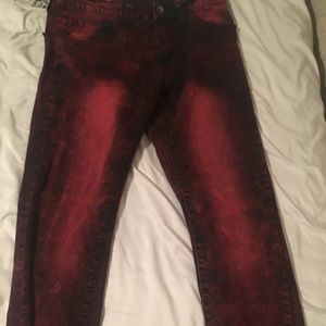 Red jeans
